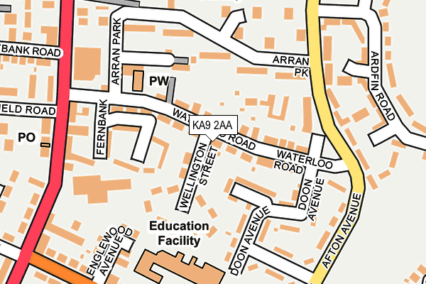 KA9 2AA map - OS OpenMap – Local (Ordnance Survey)