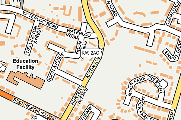 KA9 2AG map - OS OpenMap – Local (Ordnance Survey)