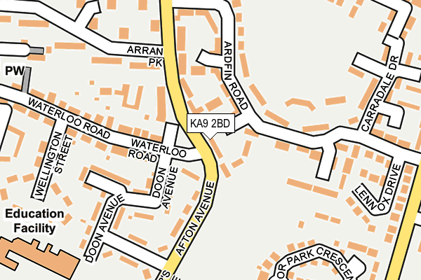 KA9 2BD map - OS OpenMap – Local (Ordnance Survey)