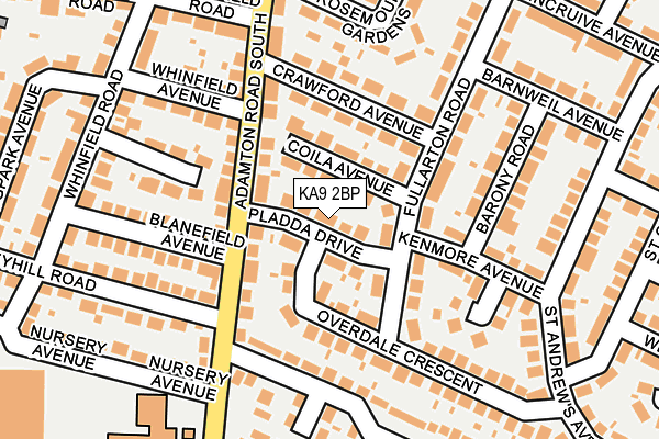KA9 2BP map - OS OpenMap – Local (Ordnance Survey)