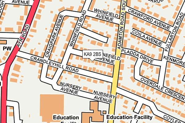 KA9 2BS map - OS OpenMap – Local (Ordnance Survey)