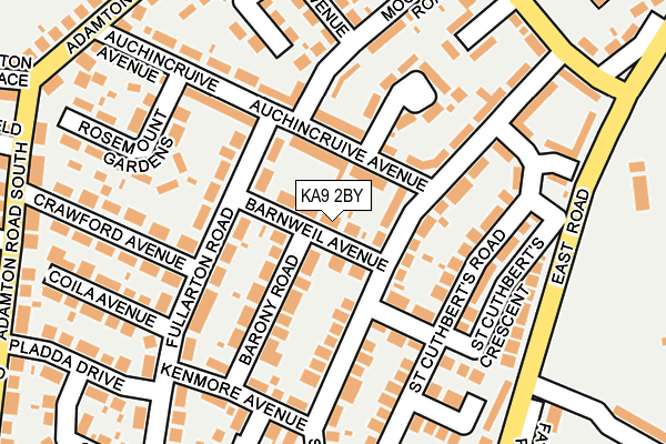 KA9 2BY map - OS OpenMap – Local (Ordnance Survey)