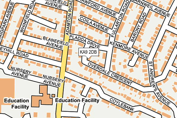 KA9 2DB map - OS OpenMap – Local (Ordnance Survey)