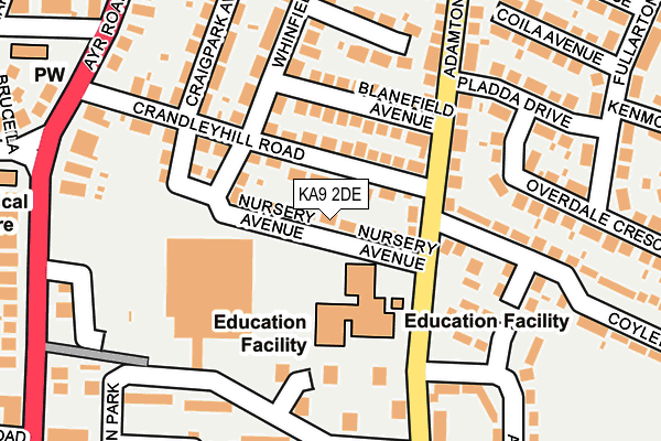 KA9 2DE map - OS OpenMap – Local (Ordnance Survey)