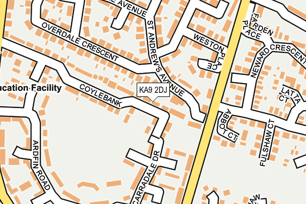 KA9 2DJ map - OS OpenMap – Local (Ordnance Survey)