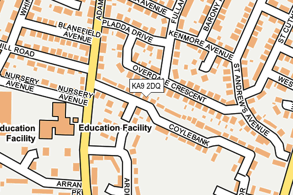 KA9 2DQ map - OS OpenMap – Local (Ordnance Survey)
