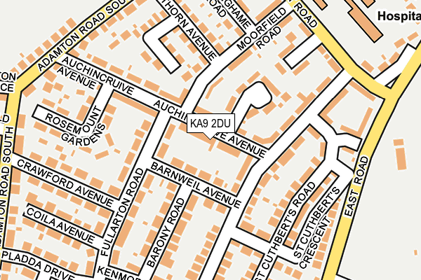 KA9 2DU map - OS OpenMap – Local (Ordnance Survey)