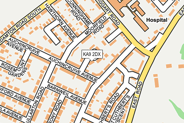 KA9 2DX map - OS OpenMap – Local (Ordnance Survey)