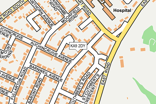 KA9 2DY map - OS OpenMap – Local (Ordnance Survey)