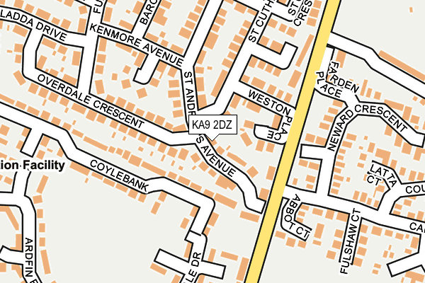 KA9 2DZ map - OS OpenMap – Local (Ordnance Survey)