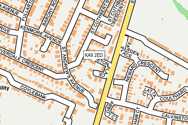 KA9 2ED map - OS OpenMap – Local (Ordnance Survey)