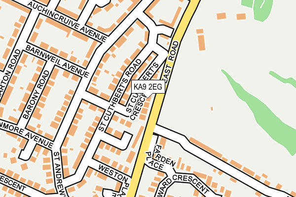 KA9 2EG map - OS OpenMap – Local (Ordnance Survey)