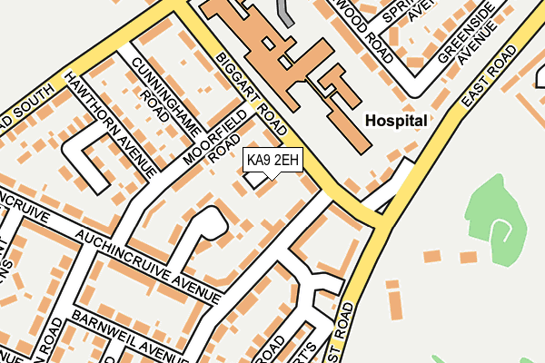 KA9 2EH map - OS OpenMap – Local (Ordnance Survey)