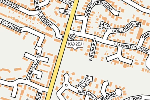 KA9 2EJ map - OS OpenMap – Local (Ordnance Survey)