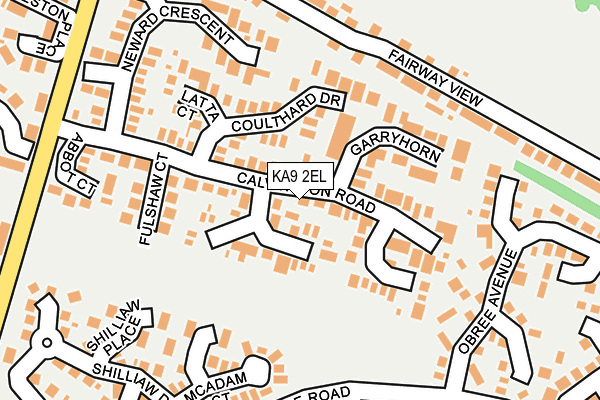 KA9 2EL map - OS OpenMap – Local (Ordnance Survey)