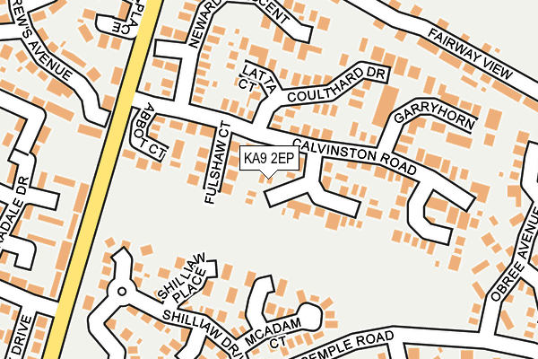 KA9 2EP map - OS OpenMap – Local (Ordnance Survey)