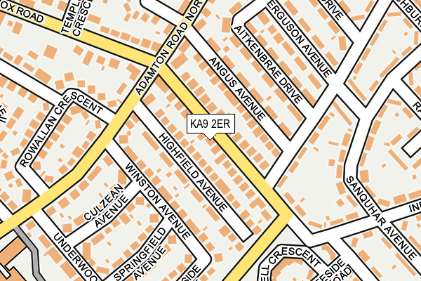 KA9 2ER map - OS OpenMap – Local (Ordnance Survey)