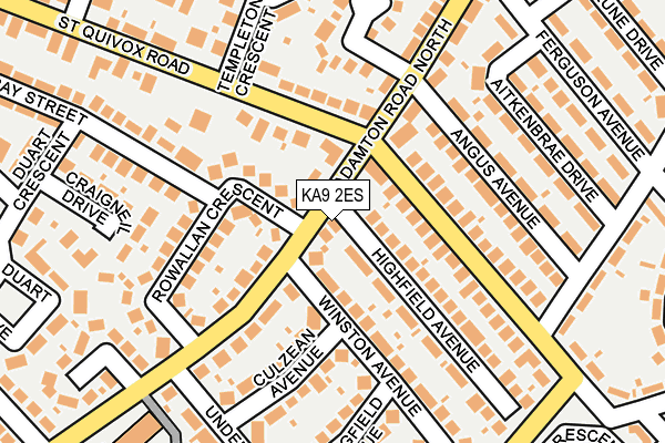 KA9 2ES map - OS OpenMap – Local (Ordnance Survey)
