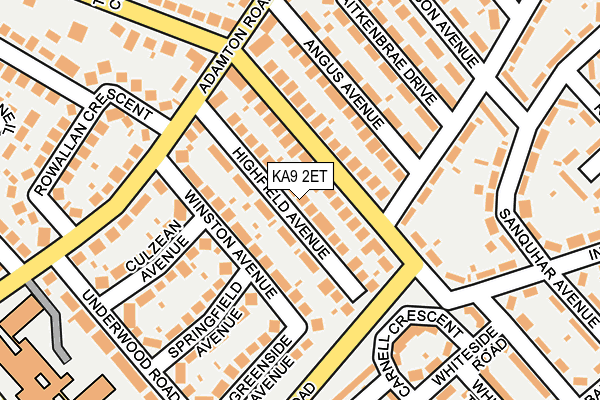 KA9 2ET map - OS OpenMap – Local (Ordnance Survey)