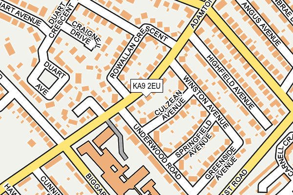 KA9 2EU map - OS OpenMap – Local (Ordnance Survey)