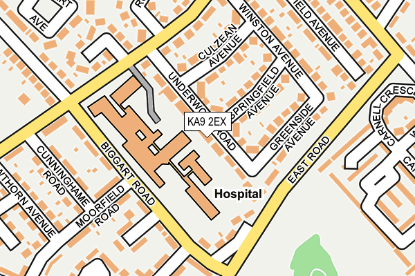 KA9 2EX map - OS OpenMap – Local (Ordnance Survey)