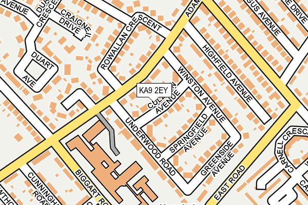 KA9 2EY map - OS OpenMap – Local (Ordnance Survey)