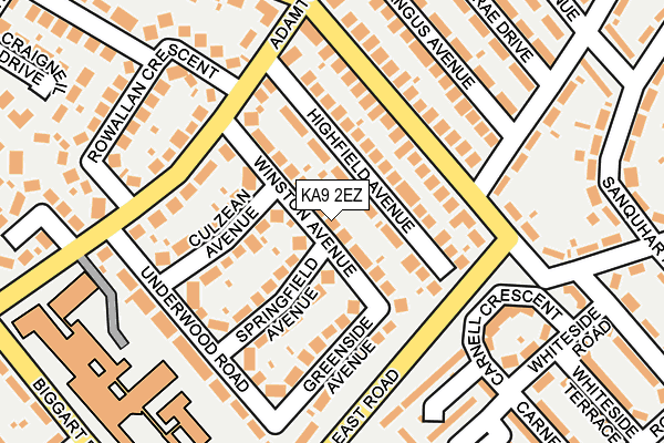 KA9 2EZ map - OS OpenMap – Local (Ordnance Survey)