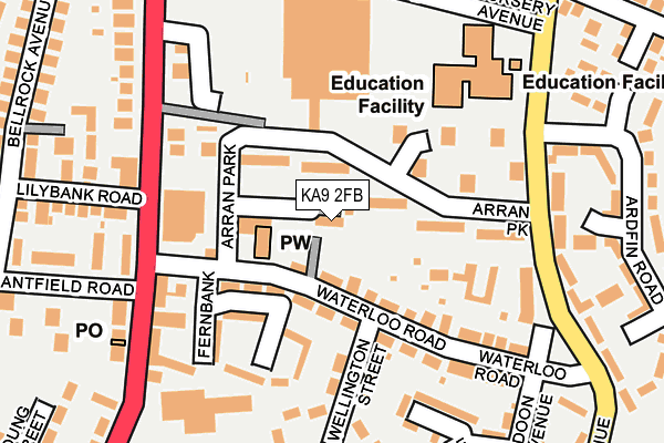 KA9 2FB map - OS OpenMap – Local (Ordnance Survey)