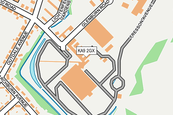 KA9 2GX map - OS OpenMap – Local (Ordnance Survey)