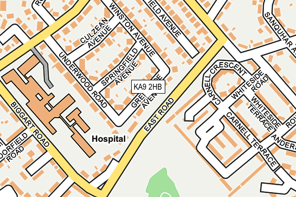 KA9 2HB map - OS OpenMap – Local (Ordnance Survey)