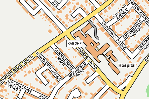 KA9 2HF map - OS OpenMap – Local (Ordnance Survey)