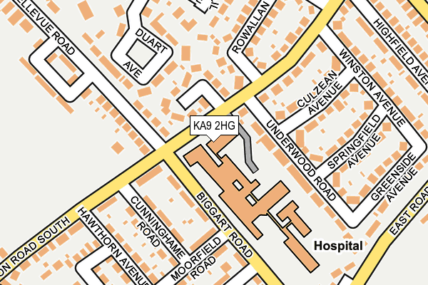 KA9 2HG map - OS OpenMap – Local (Ordnance Survey)