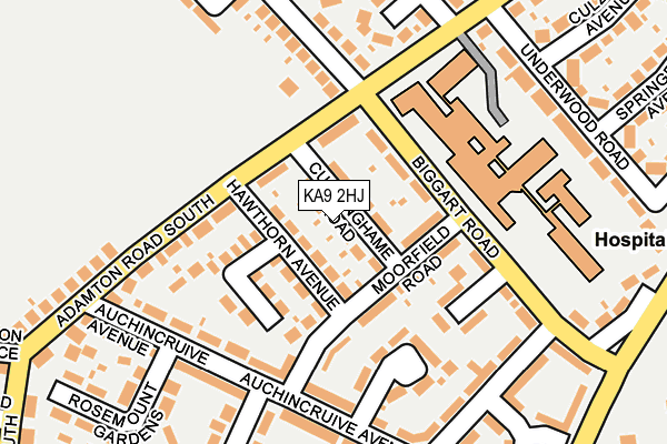 KA9 2HJ map - OS OpenMap – Local (Ordnance Survey)