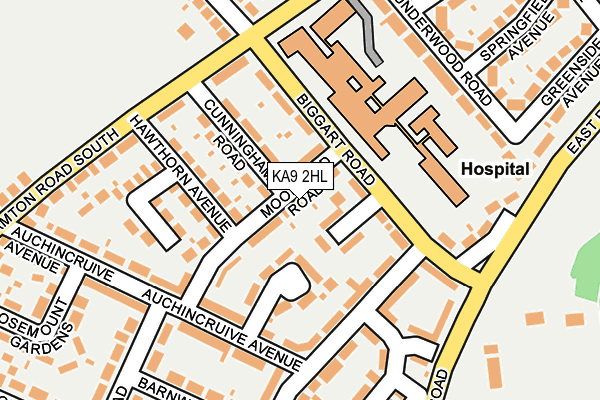 KA9 2HL map - OS OpenMap – Local (Ordnance Survey)