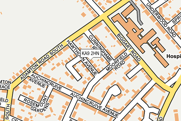 KA9 2HN map - OS OpenMap – Local (Ordnance Survey)