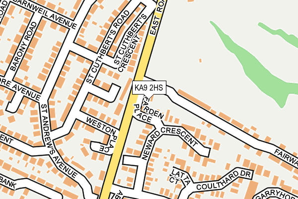KA9 2HS map - OS OpenMap – Local (Ordnance Survey)