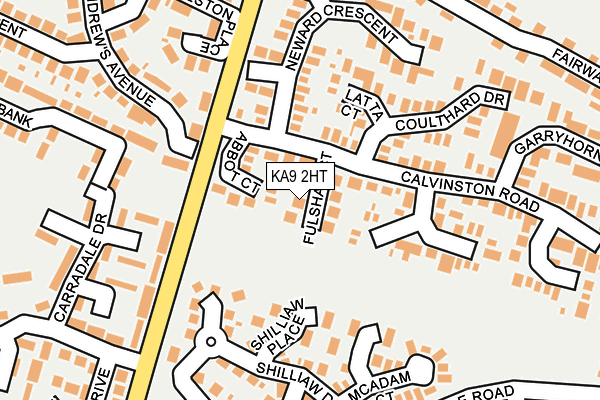 KA9 2HT map - OS OpenMap – Local (Ordnance Survey)