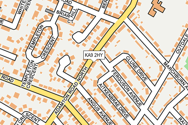 KA9 2HY map - OS OpenMap – Local (Ordnance Survey)