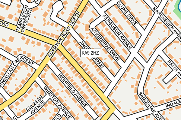 KA9 2HZ map - OS OpenMap – Local (Ordnance Survey)