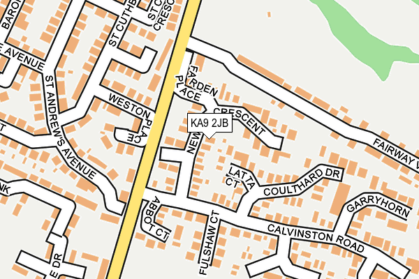 KA9 2JB map - OS OpenMap – Local (Ordnance Survey)