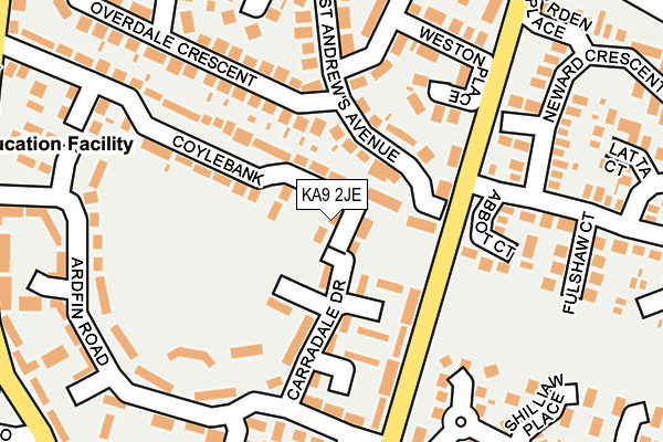 KA9 2JE map - OS OpenMap – Local (Ordnance Survey)
