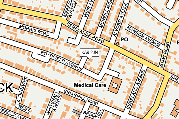 KA9 2JN map - OS OpenMap – Local (Ordnance Survey)