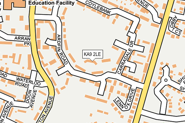 KA9 2LE map - OS OpenMap – Local (Ordnance Survey)