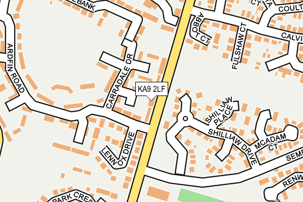 KA9 2LF map - OS OpenMap – Local (Ordnance Survey)