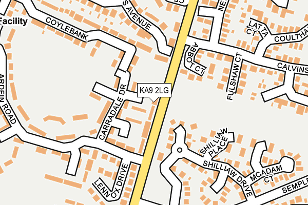 KA9 2LG map - OS OpenMap – Local (Ordnance Survey)
