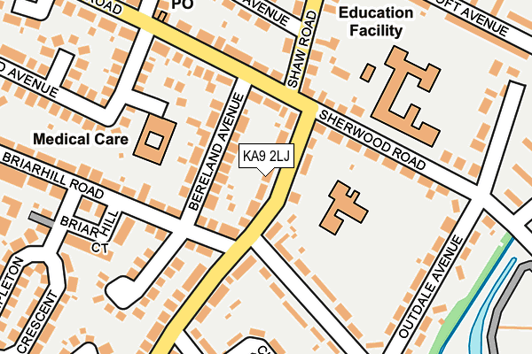 KA9 2LJ map - OS OpenMap – Local (Ordnance Survey)