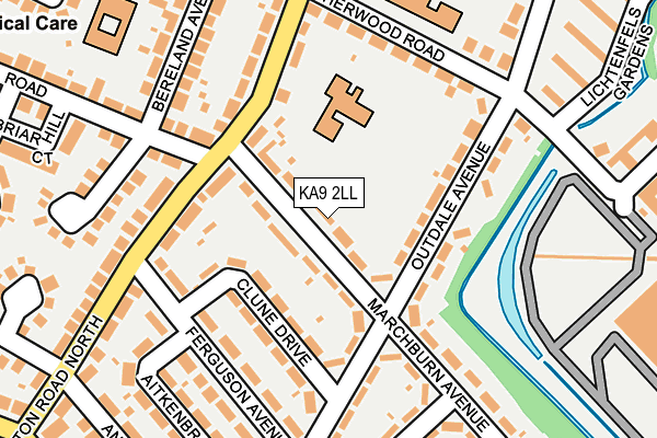 KA9 2LL map - OS OpenMap – Local (Ordnance Survey)