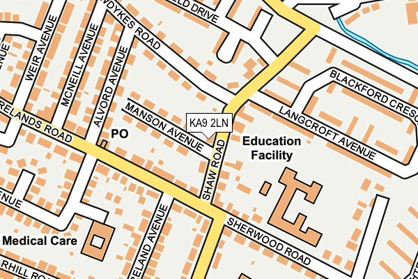 KA9 2LN map - OS OpenMap – Local (Ordnance Survey)
