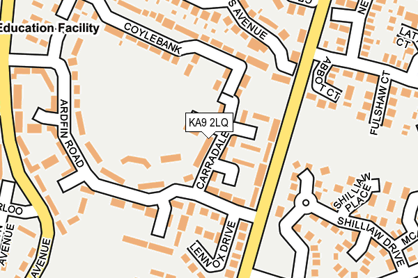 KA9 2LQ map - OS OpenMap – Local (Ordnance Survey)