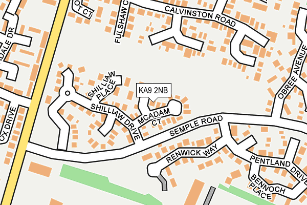 KA9 2NB map - OS OpenMap – Local (Ordnance Survey)